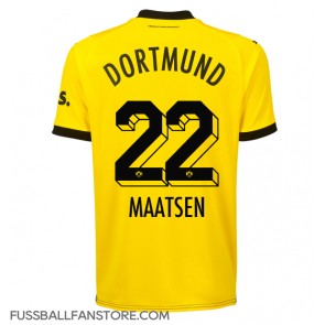 Borussia Dortmund Ian Maatsen #22 Replik Heimtrikot 2023-24 Kurzarm